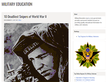 Tablet Screenshot of militaryeducation.org